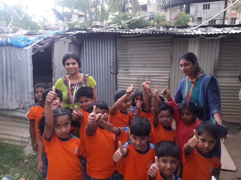 Parents speaking with a school counsellor during a CBSE school visit in JP Nagar