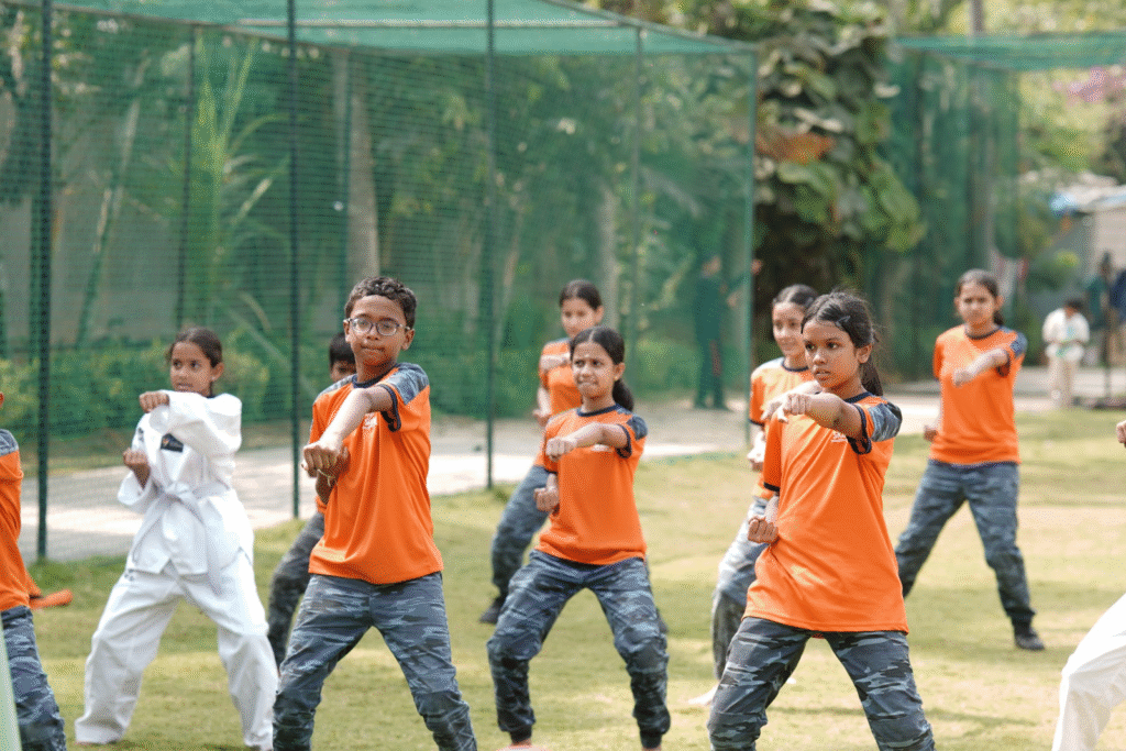 Students engaged in experiential learning at an international curriculum school in Bangalore classroom environment