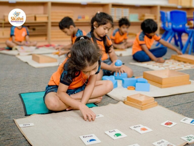 Skalvi International School academic programs from Montessori to Grade 12